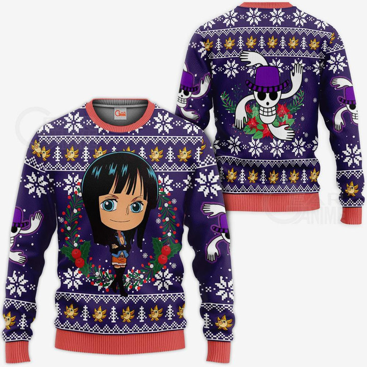Nico Robin Ugly Christmas Sweater One Piece Anime Xmas Gift VA10 - 1 - GearAnime