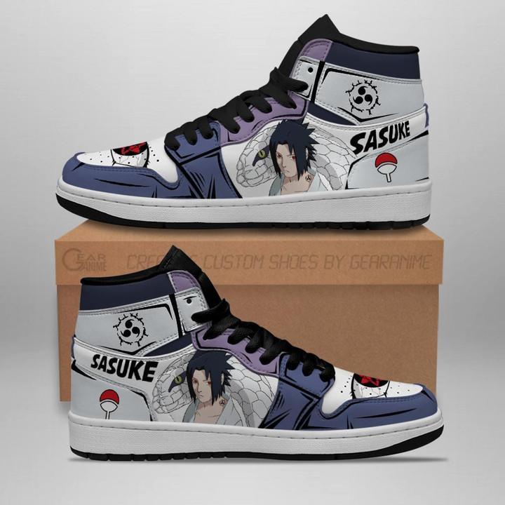 Uchiha Sasuke OroSasu Sneakers Custom Anime Sneakers - 1 - GearAnime