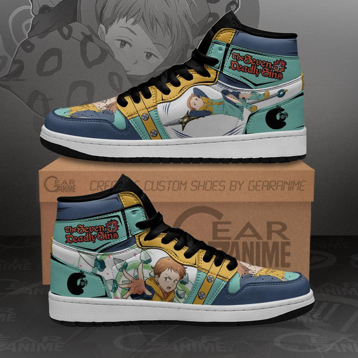 Seven Deadly Sins King Sneakers Anime Custom Shoes MN10 - 1 - GearAnime