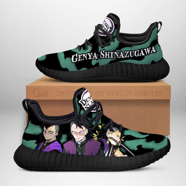 Demon Slayer Genya Shinazugawa Reze Shoes Custom Anime Sneakers - 1 - GearAnime