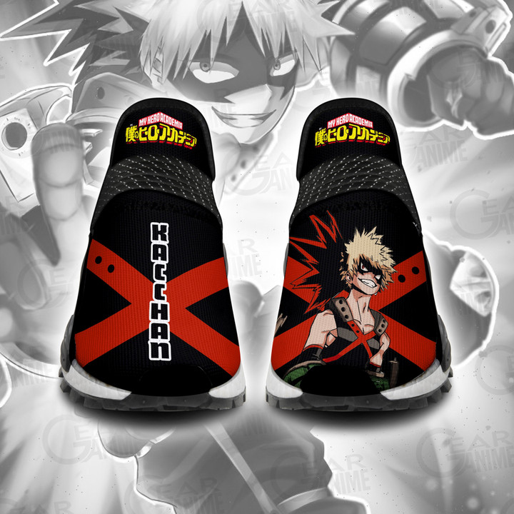 Katsuki Bakugo NMD Sneakers Custom Anime My Hero Academia Shoes - 1 - GearAnime