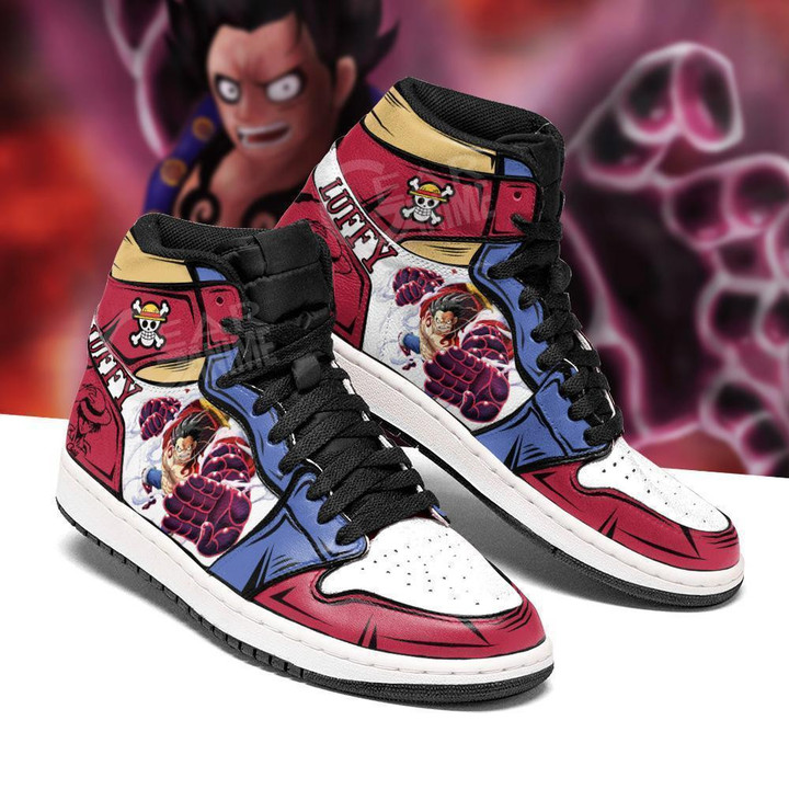 Monkey D Luffy Sneakers Gear 4 One Piece Anime Shoes - 1 - GearAnime
