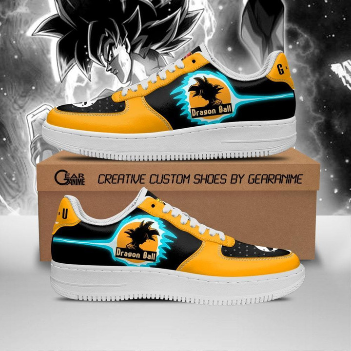 Goku Air Sneakers Silhouette Custom Dragon Ball Anime Shoes - 1 - GearAnime