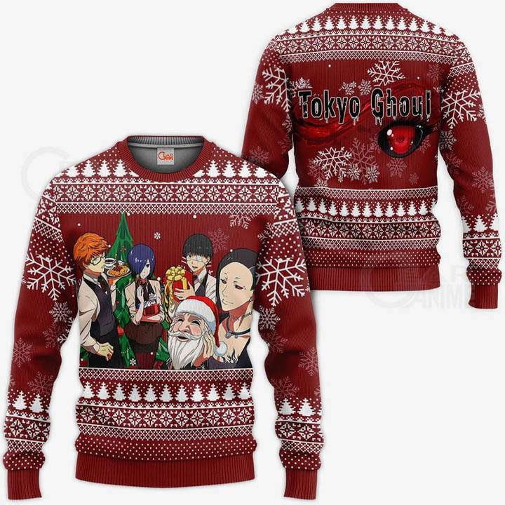 Tokyo Ghoul Ugly Christmas Sweater Anime Xmas Gift Idea VA11 - 1 - GearAnime