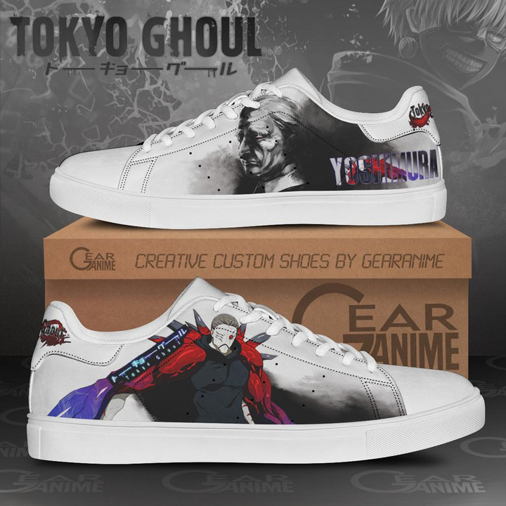 Yoshimura Skate Shoes Tokyo Ghoul Custom Anime Shoes PN11 - 1 - GearAnime