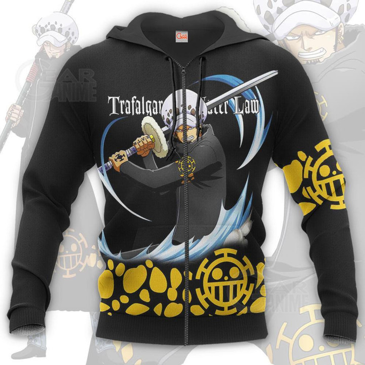 Tragafalar Law Shirt One Piece Anime Hoodie Jacket VA11 - 1 - GearAnime