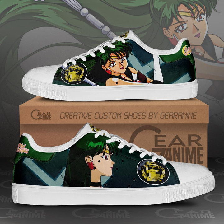 Sailor Pluto Skate Shoes Sailor Moon Anime Custom Shoes PN10 - 1 - GearAnime