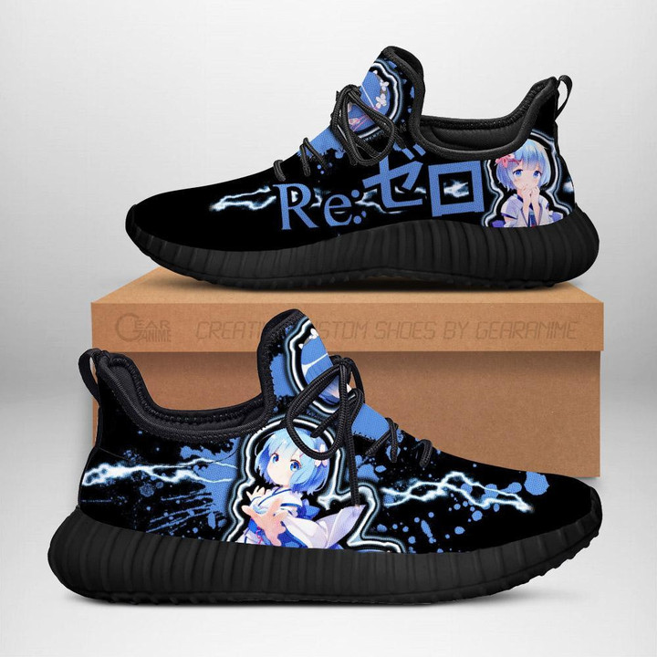 Re Zero Rem Reze Shoes Custom Anime Sneakers Gifts Idea For Fan - 1 - GearAnime