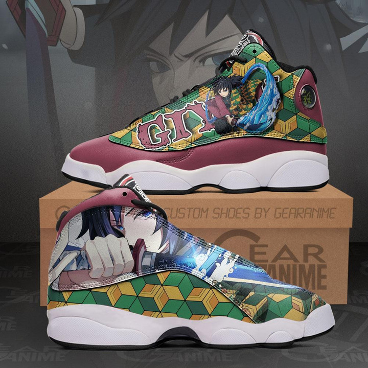 Tomioka Giyuu Sneakers Custom Anime Demon Slayer Shoes - 1 - GearAnime
