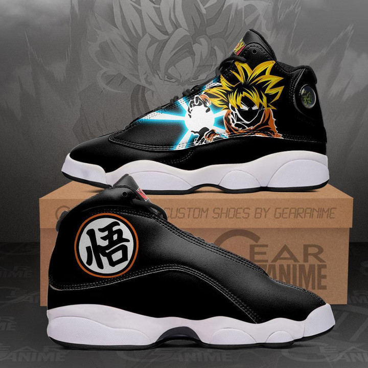 Goku Sneakers Kanji Symbol Custom Anime Dragon Ball Shoes - 1 - GearAnime