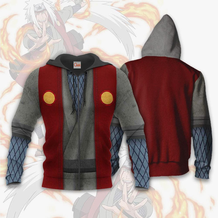 Jiraiya Jacket Costume Cosplay Anime Hoodie Sweater - 1 - GearAnime