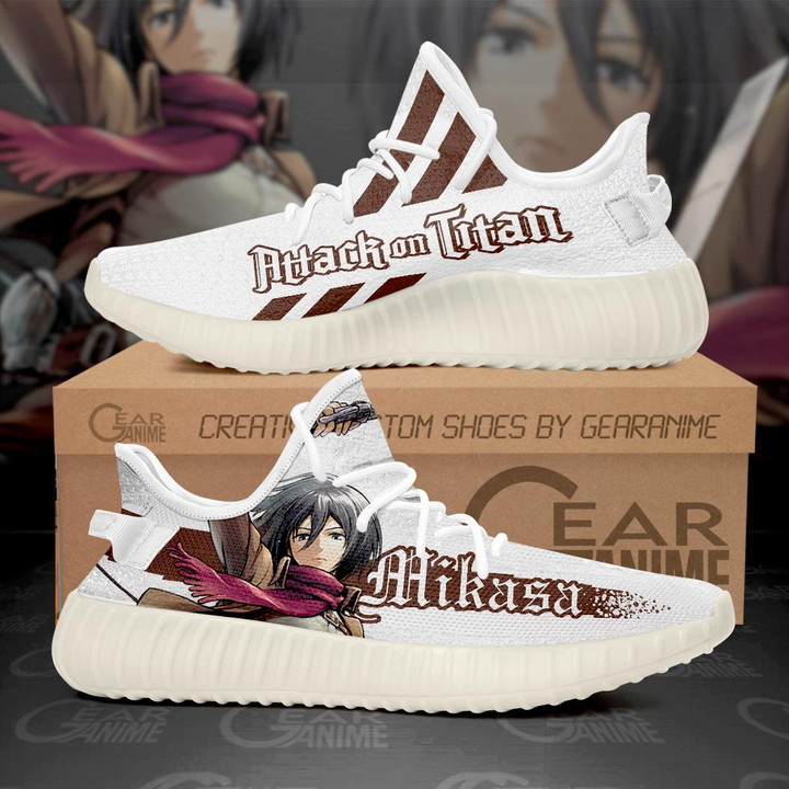 Mikasa Ackerman Shoes Attack On Titan Custom Anime Sneakers TT10 - 1 - GearAnime
