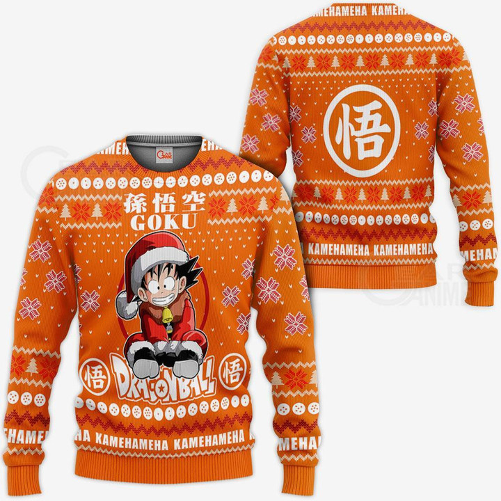Goku Kid Ugly Christmas Sweater Dragon Ball Anime Xmas Gift VA10 - 1 - GearAnime