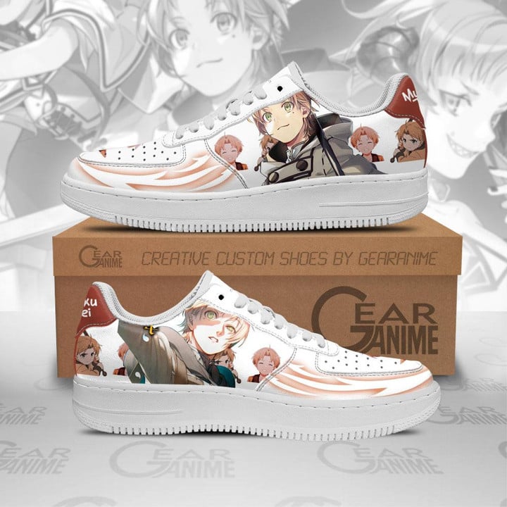 Mushoku Tensei Rudeus Greyrat Air Sneakers Custom Anime Shoes - 1 - GearAnime