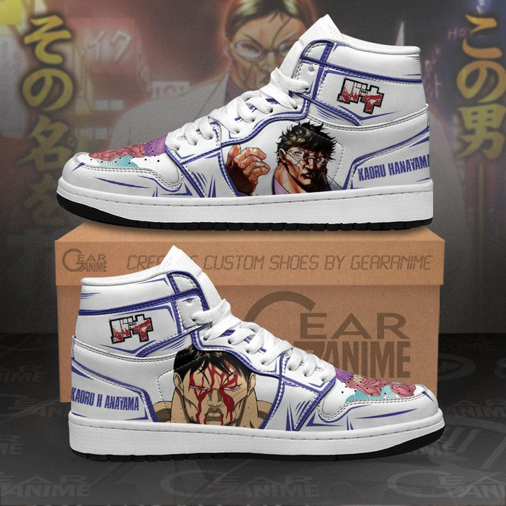 Kaoru Hanayama Sneakers Baki Custom Anime Shoes MN11 - 1 - GearAnime