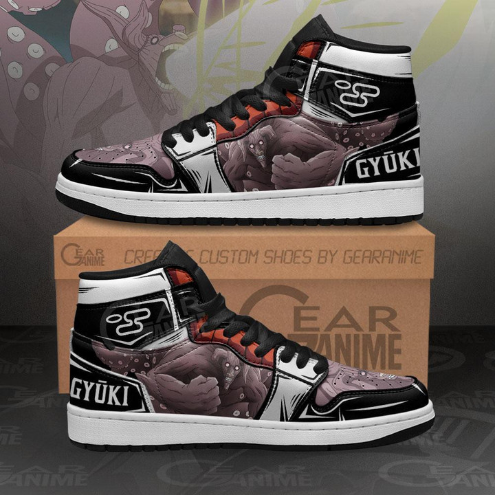 Gyuki Eight-Tails Beast Sneakers Custom Anime Shoes - 1 - GearAnime