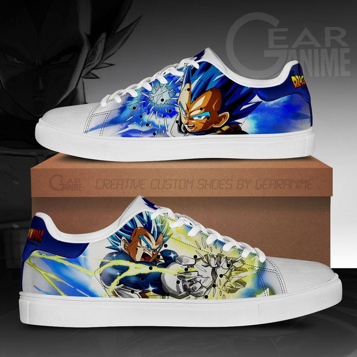 Vegeta Blue Skate Shoes Dragon Ball Custom Anime Shoes - 1 - GearAnime