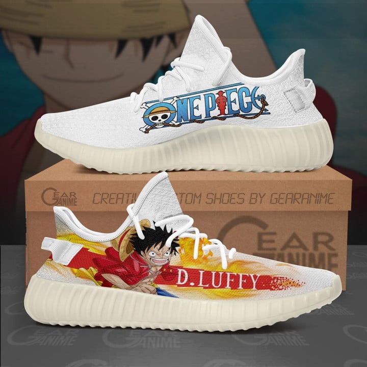 Monkey D Luffy Sneakers Custom One Piece Anime Shoes - 1 - GearAnime