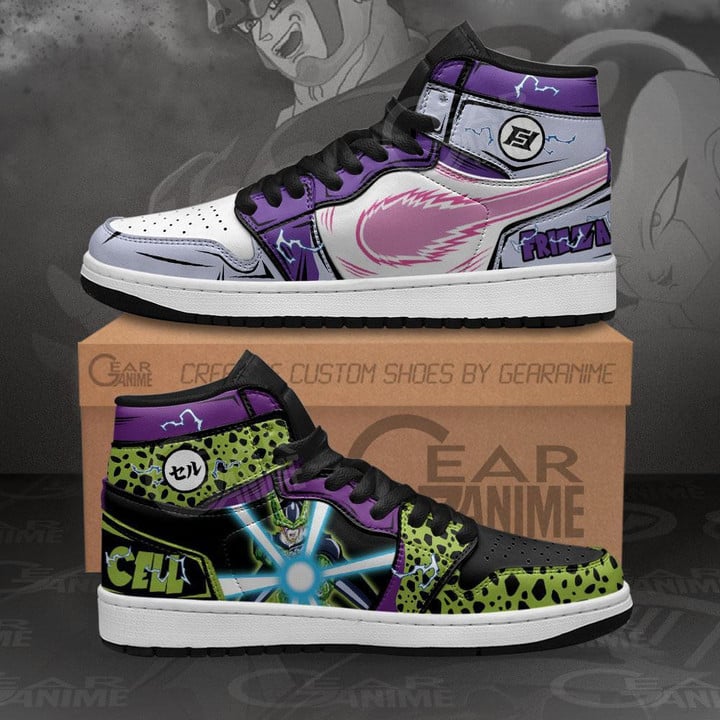 Frieza And Perfect Cell Sneakers Dragon Ball Custom Anime Shoes - 1 - GearAnime