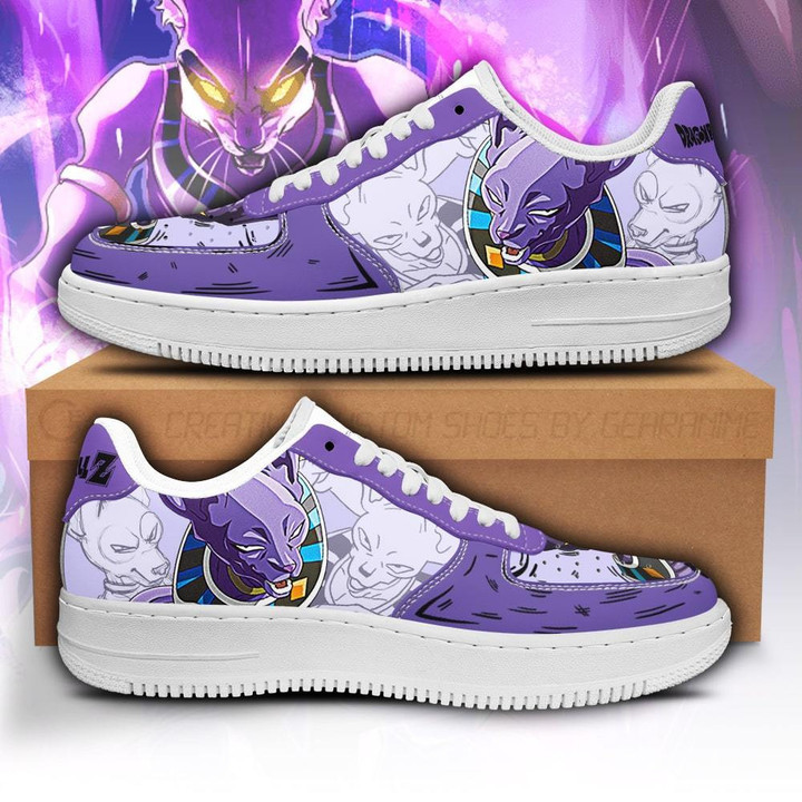 Beerus Sneakers Custom Dragon Ball Anime Shoes Fan Gift PT05 - 1 - GearAnime