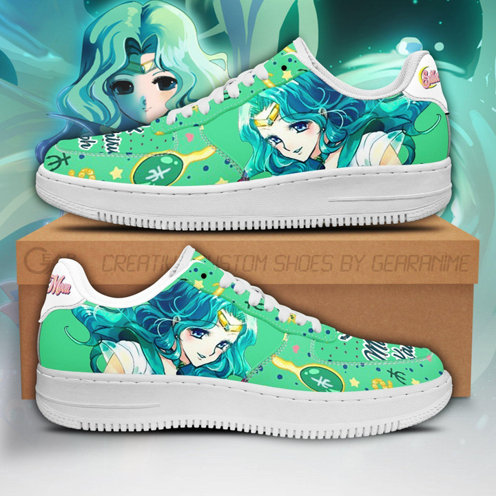 Sailor Neptune Air Sneakers Custom Anime Sailor Moon Shoes - 1 - GearAnime