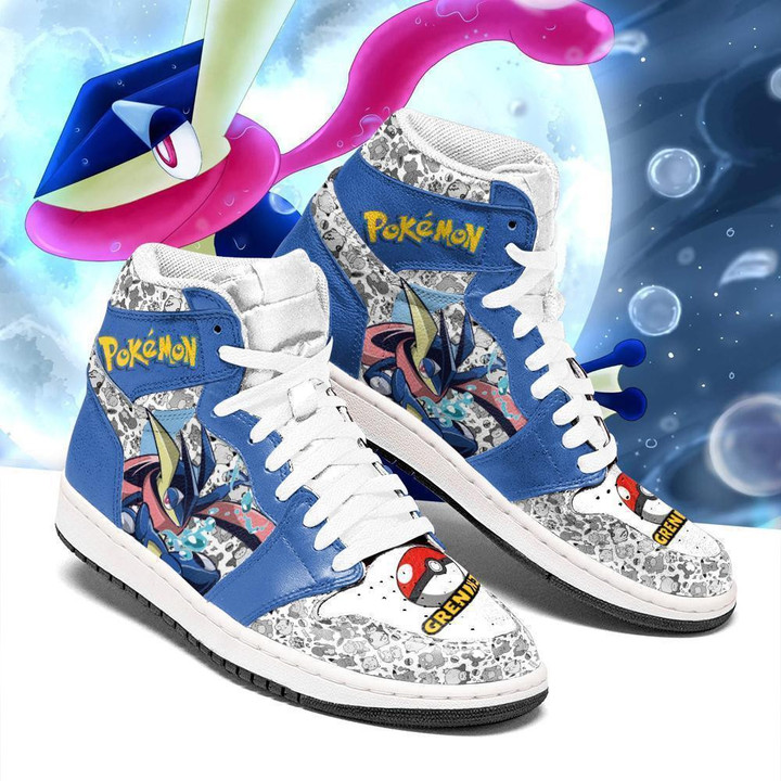 Greninja Sneakers Custom Anime Pokemon Shoes - 2 - GearAnime