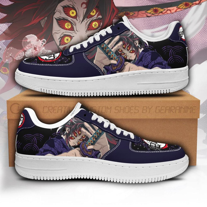 Kokushibou Sneakers Custom Demon Slayer Anime Shoes Fan PT05 - 1 - GearAnime