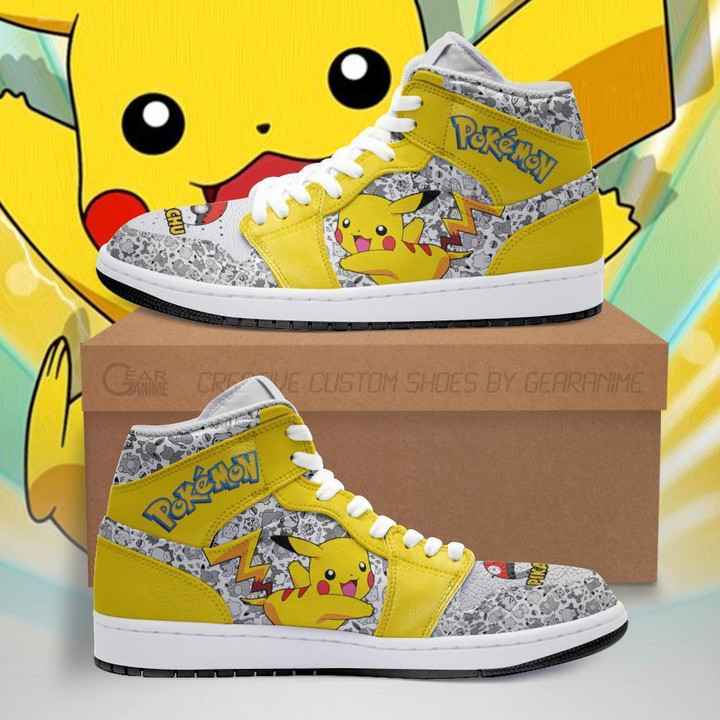 Pikachu Sneakers Custom Anime Pokemon Shoes - 1 - GearAnime