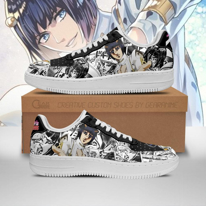 Bruno Bucciarati Sneakers Manga Style JoJo's Anime Shoes Fan Gift PT06 - 1 - GearAnime