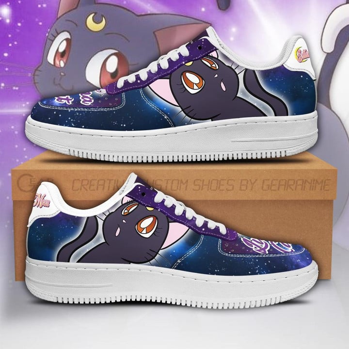Luna Cat Air Sneakers Custom Anime Sailor Moon Shoes - 1 - GearAnime