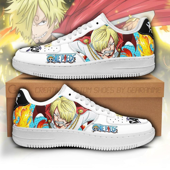 Sanji Air Sneakers Custom Anime One Piece Shoes - 1 - GearAnime