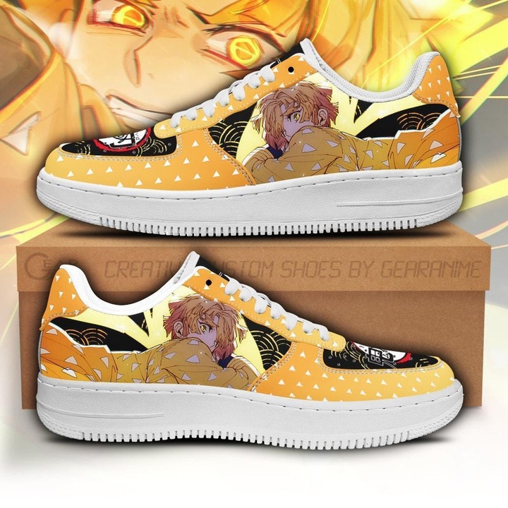 Zenitsu Air Sneakers Custom Demon Slayer Anime Shoes - 1 - GearAnime