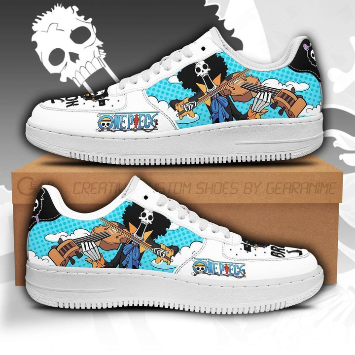 Brook Air Sneakers Custom Anime One Piece Shoes - 1 - GearAnime