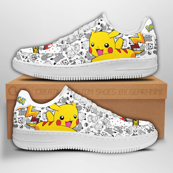 Pikachu Air Sneakers Custom Anime Pokemon Shoes - 1 - GearAnime