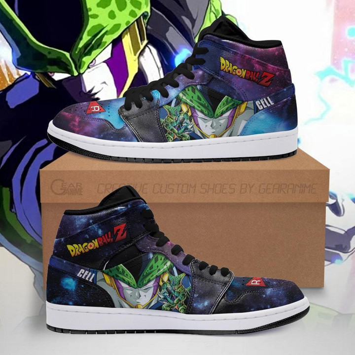 DBZ Cell Sneakers Galaxy Custom Dragon Ball Anime Shoes - 1 - GearAnime