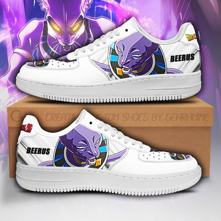 Beerus Air Sneakers Custom Anime Dragon Ball Shoes Simple Style - 1 - GearAnime