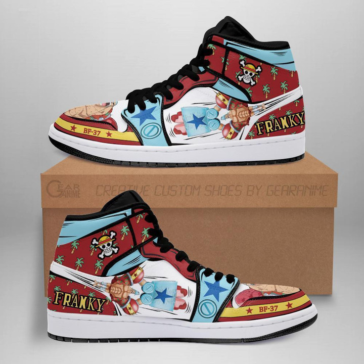 Super Franky Sneakers Custom Anime One Piece Shoes - 1 - GearAnime