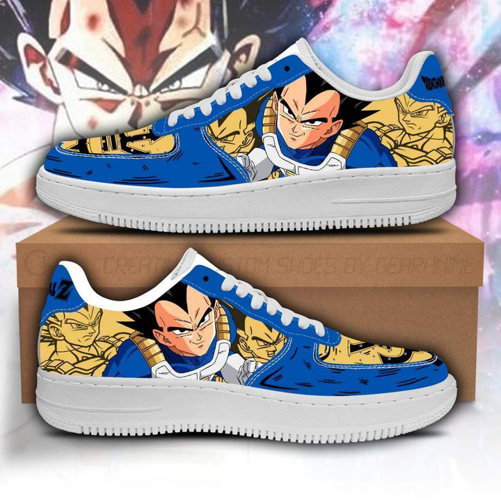 Vegeta Air Sneakers Custom Dragon Ball Anime Shoes - 1 - GearAnime