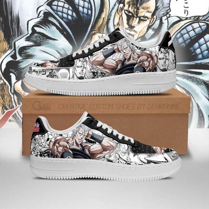 Jean Pierre Polnareff Sneakers Manga Style JoJo's Anime Shoes Fan Gift PT06 - 1 - GearAnime