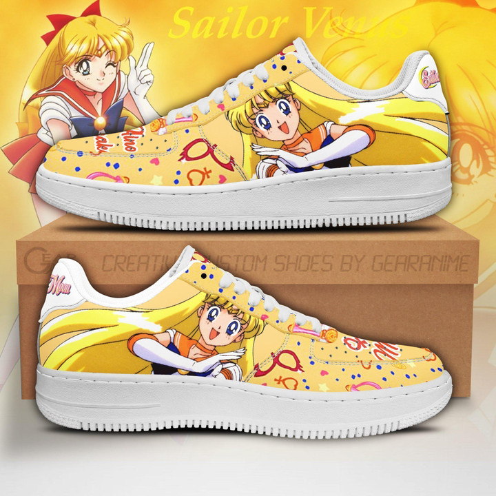 Sailor Venus Air Sneakers Custom Anime Sailor Moon Shoes PT04 - 1 - GearAnime