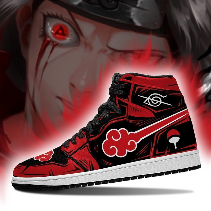 AKT Sneakers Custom Itachi Symbol Anime Shoes - 4 - GearAnime