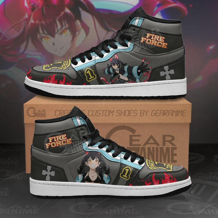 Fire Force Tamaki Kotatsu Sneakers Custom Anime Shoes - 1 - GearAnime