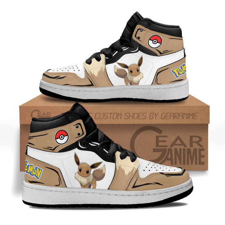 Eevee Kids Sneakers Custom Anime Pokemon Kids ShoesGear Anime