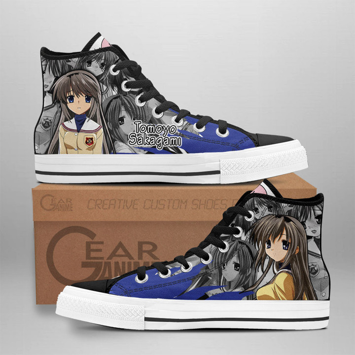 Tomoyo Sakagami High Top Shoes Custom Clannad Anime Sneakers
