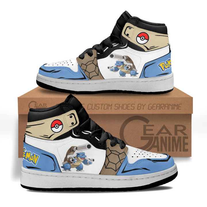 Blastoise Kids Sneakers Custom Anime Pokemon Kids ShoesGear Anime