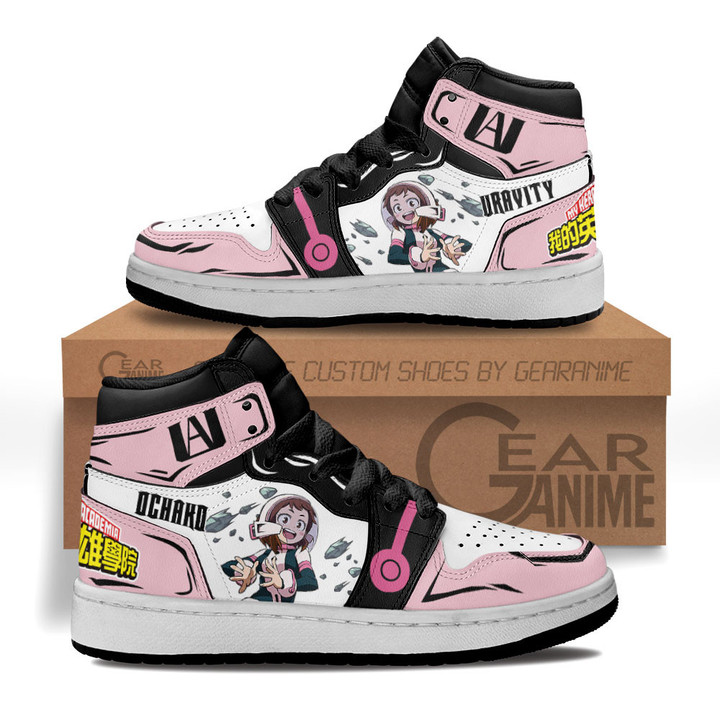 Ochako Uraraka Kids Sneakers Custom Anime My Hero Academia Kids ShoesGear Anime