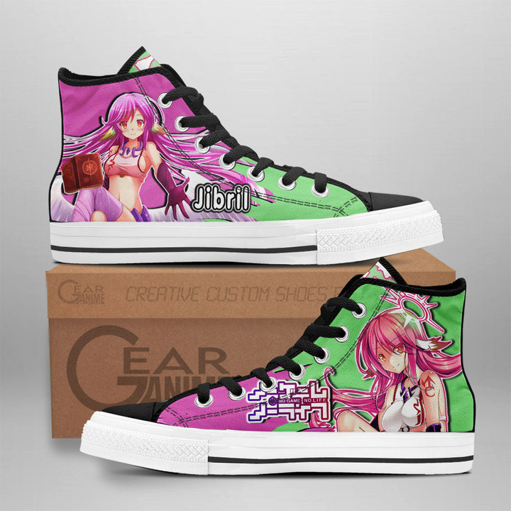 Jibril High Top Shoes Custom No Game No Life Anime Sneakers