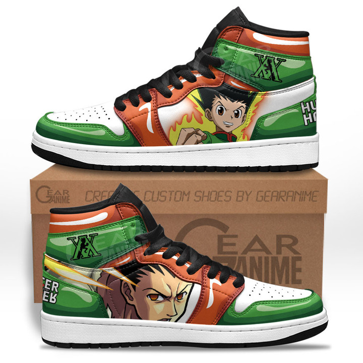 Gon Freecss Sneakers Custom Hunter X Hunter Anime Shoes For OtakuGear Anime