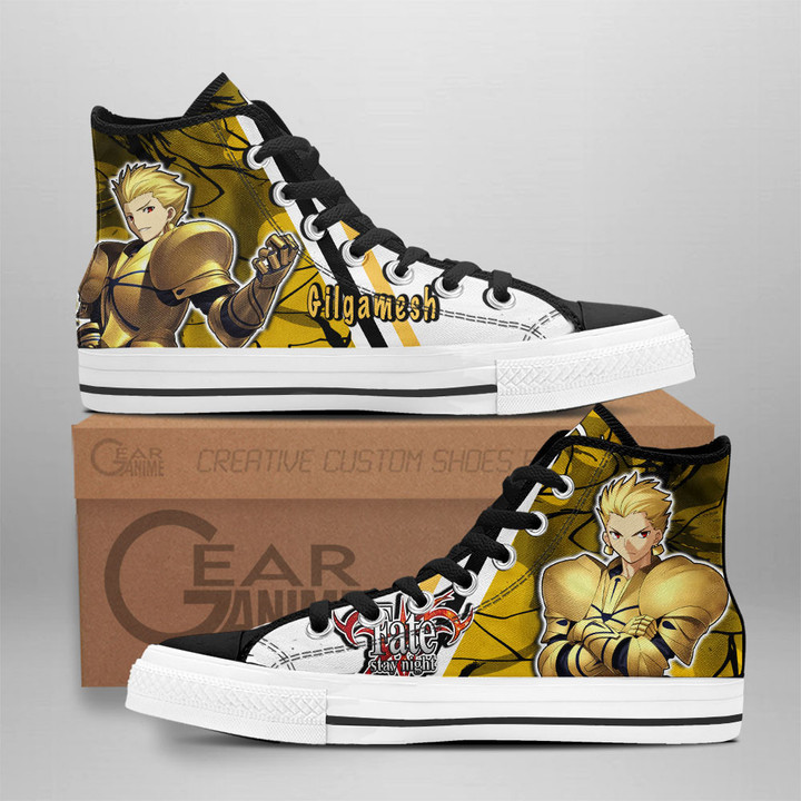 Gilgamesh High Top Shoes Custom Fate Stay Night Sneakers