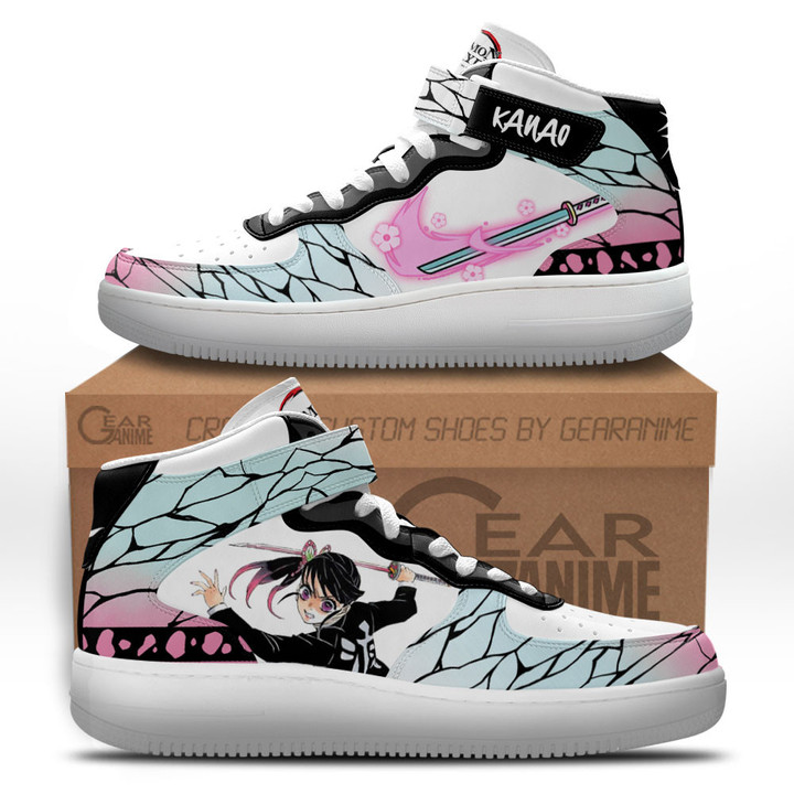 Kanao Sneakers Air Mid Custom Anime Demon Slayer ShoesGear Anime